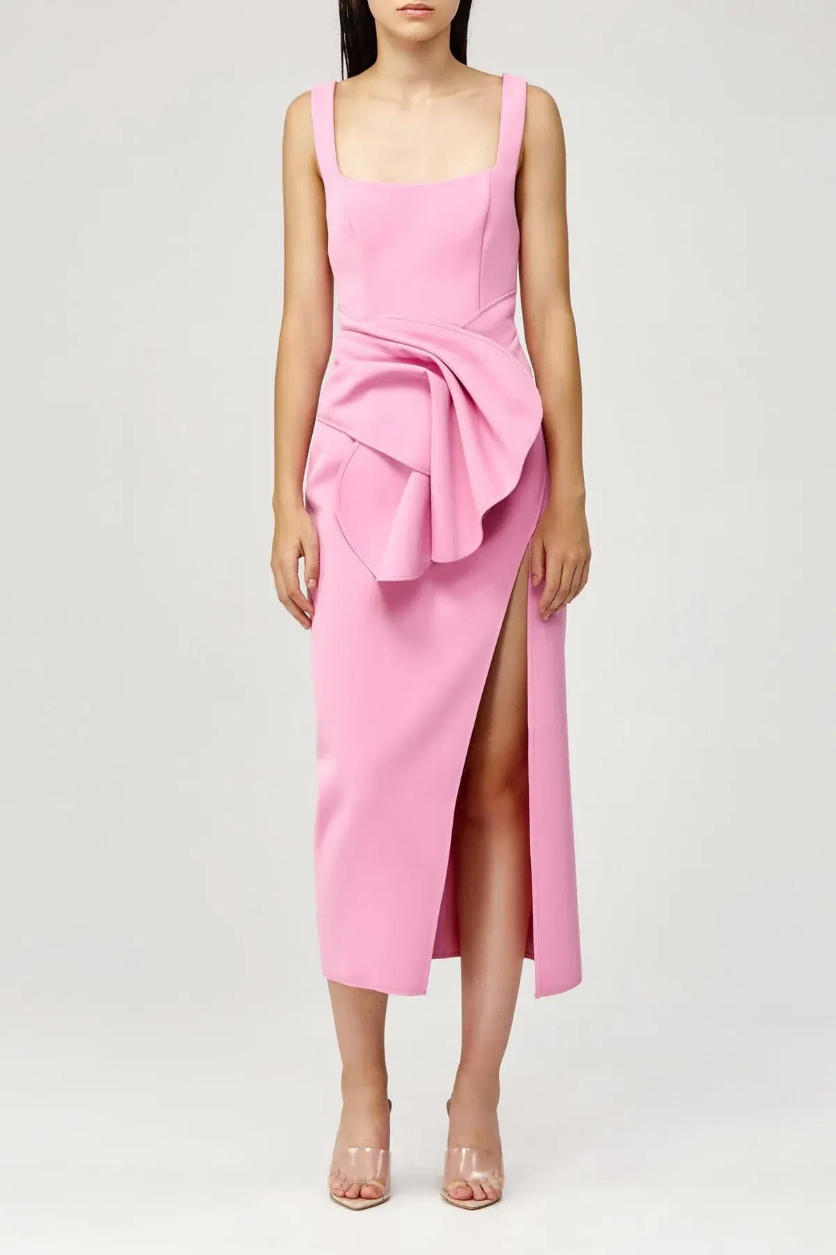 Acler Habana Midi Dress Pop Pink Size 6 - Image 1
