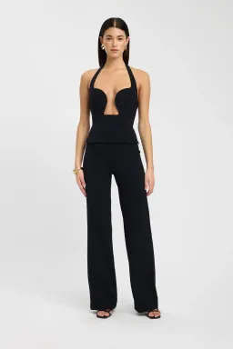 Kookai Alto Low Cut Top in black size 8 for rent on The Volte - image 4