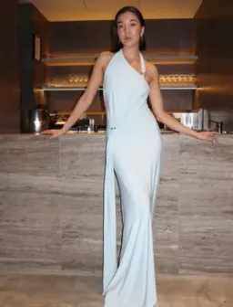 Misha Blue Rivera Misha Jersey Maxi Dress 6 for rent on The Volte - image 2