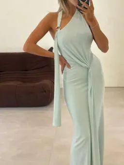 Misha Blue Rivera Misha Jersey Maxi Dress 8 for rent on The Volte - image 1