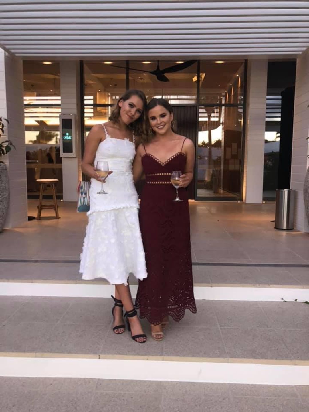 By Johnny Drop Flare Midi Secret Garden Dress in White size 8 for rent on The Volte - main image