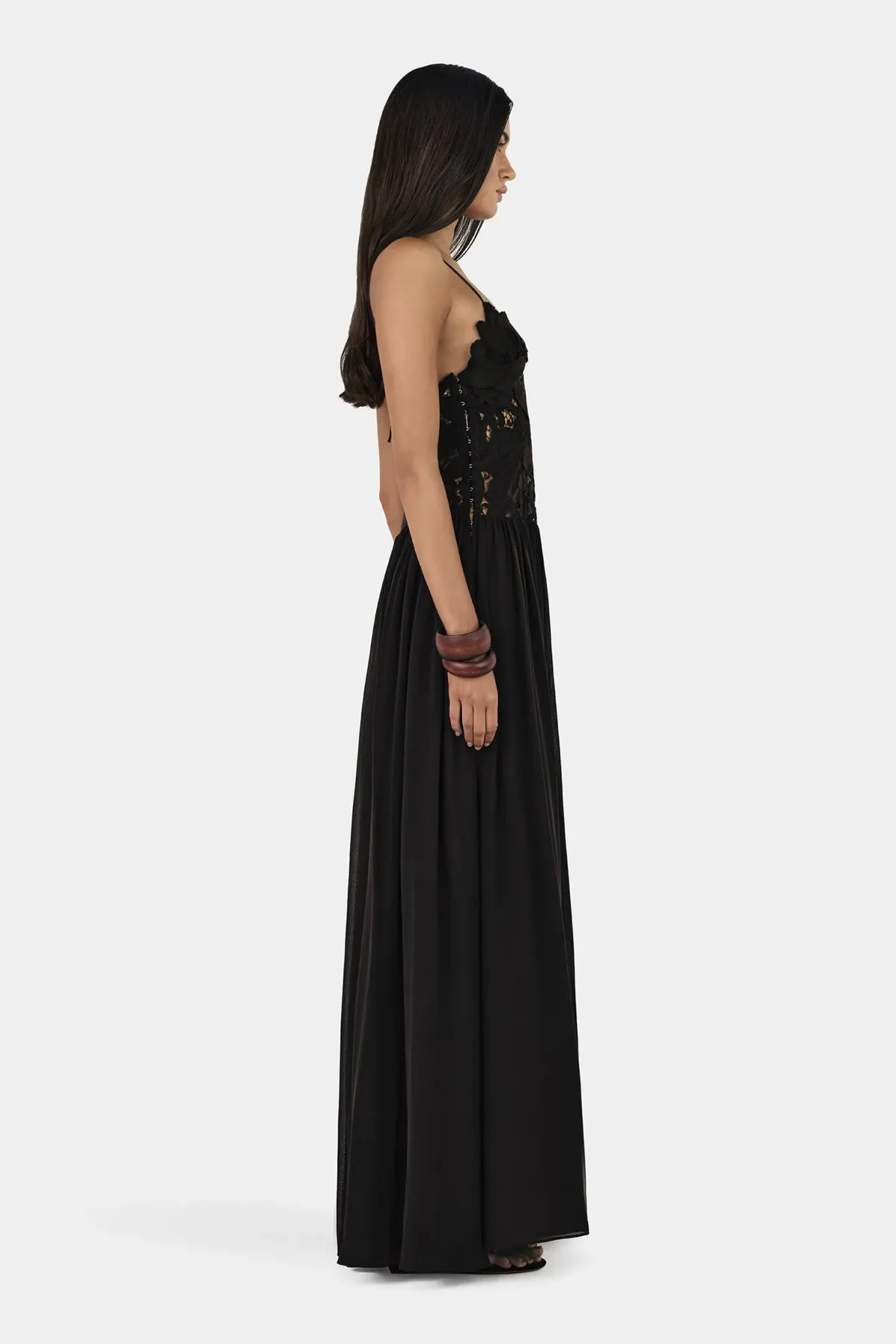 Hansen And Gretel Stephanie Maxi Dress Black Size 6 - Image 5