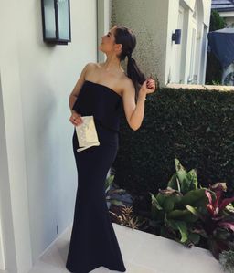 LIKELY driggs gown in black for rent on The Volte - image 1