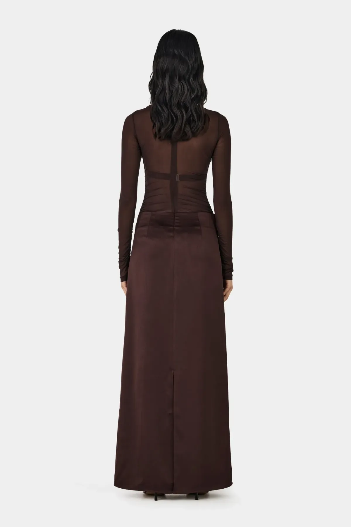Hansen And Gretel Amy Maxi Dress Chocolate Brown Size 10 - Image 2