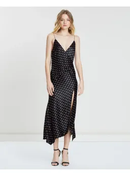 Bec & Bridge Kylie Midi Black Polka Dots Size AU 8 for rent on The Volte - image 1