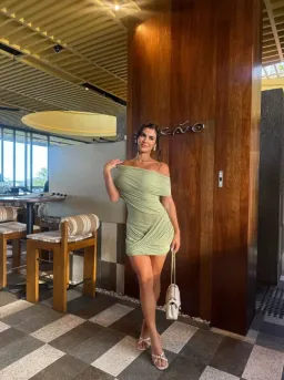 Benni Otto Mini Dress In Pistachio Size 8 for rent on The Volte - image 1