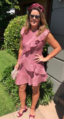 Keepsake Flashing Lights Mini Dress Pink Size 14 for rent on The Volte - image 5