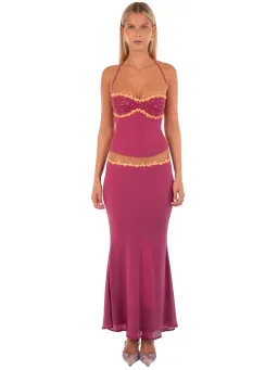 I AM DELILAH | JEMIMA MIDI SET | WINE | SIZE S (AU 8) for rent on The Volte - image 1