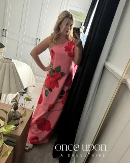 By Nicola Sorrento Maxi Dress in Raspberry Bloom Size 14 for rent on The Volte - image 5