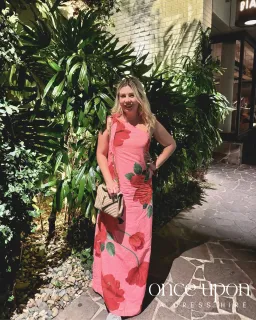 By Nicola Sorrento Maxi Dress in Raspberry Bloom Size 14 for rent on The Volte - image 6