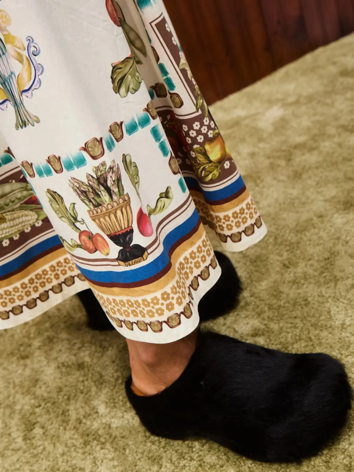 Alemais Mercado Shirtdress Size 16 Printed Cotton Long Sleeve Belted Midi - Image 4