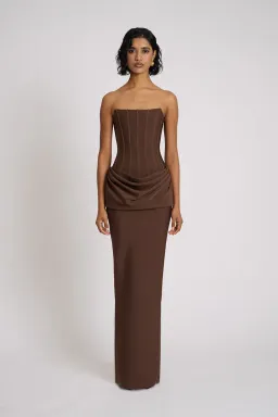 The Hilda Gown Brown for rent on The Volte - image 1
