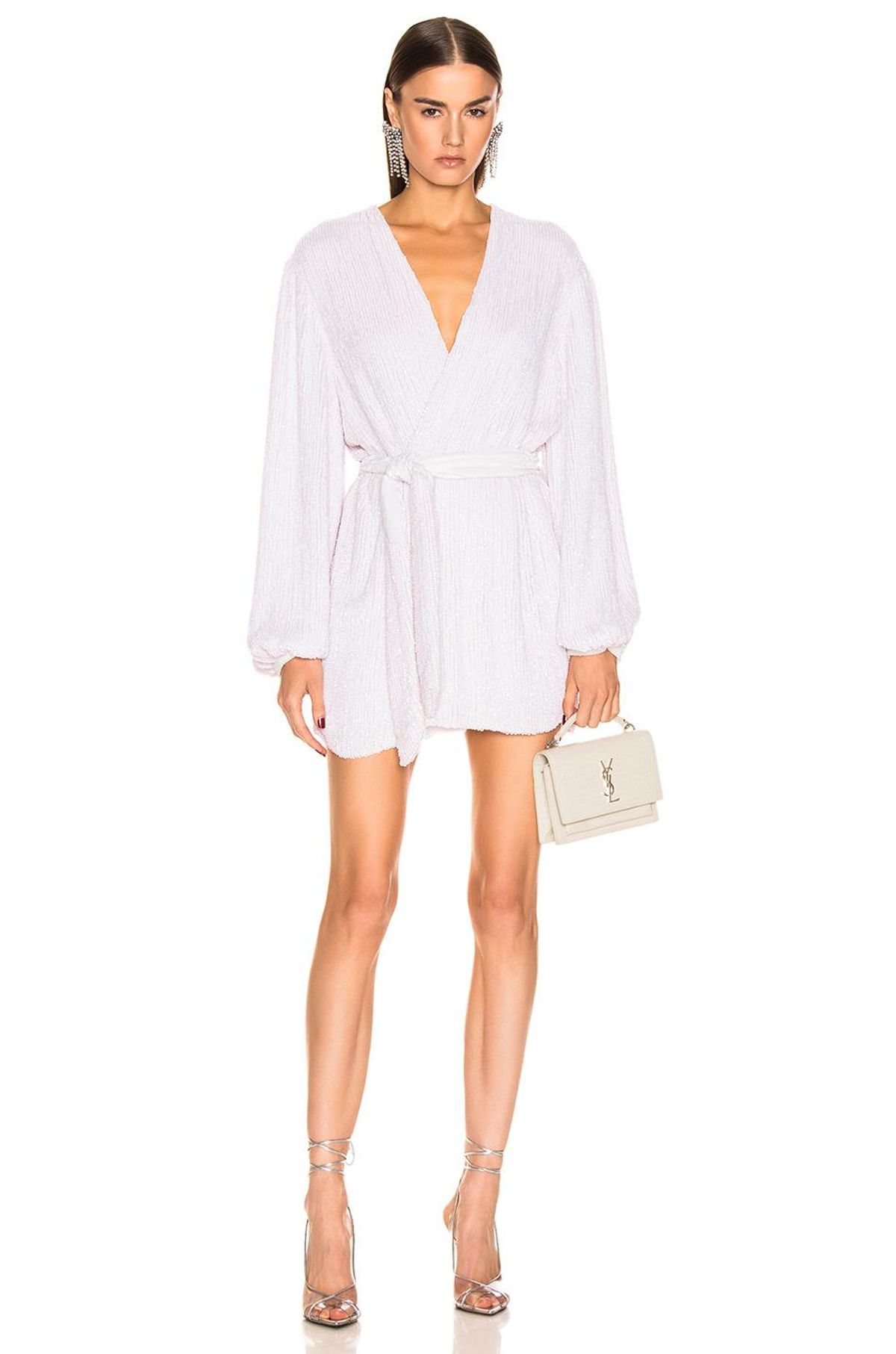 Retrofete Gabrielle Robe Dress White Size 10 - Image 1