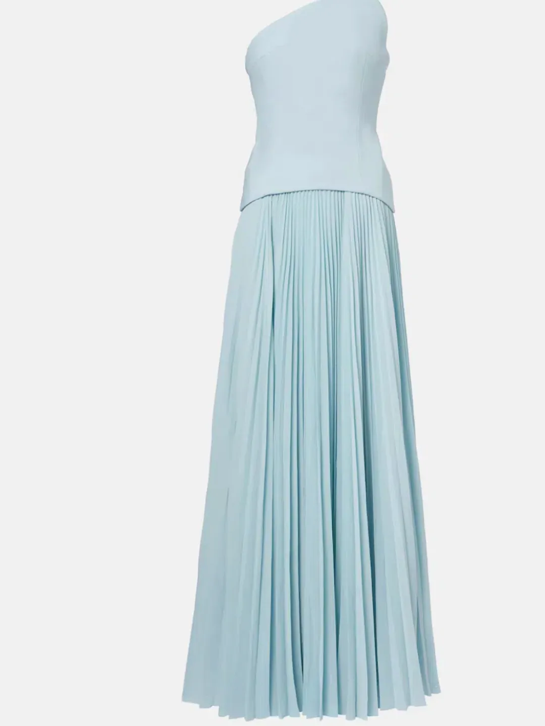 Solace London Britt pleated gown for rent on The Volte - main image