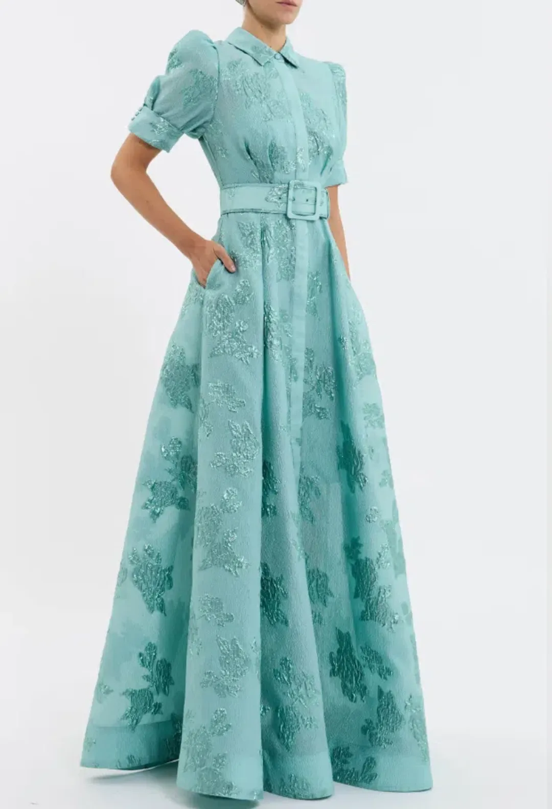 Rebecca Vallance Benette Short Sleeve Gown Size 8 for rent on The Volte - main image