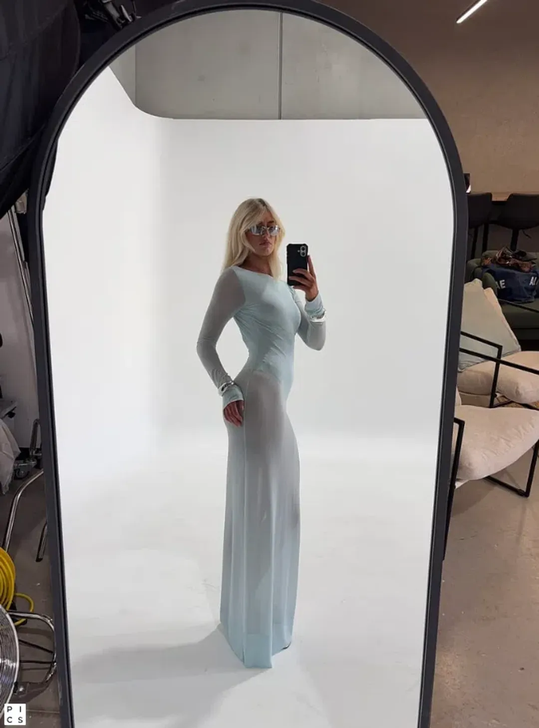 BENNI Remy Reversible Maxi Dress In Fresh Mint Size 8 for rent on The Volte - main image