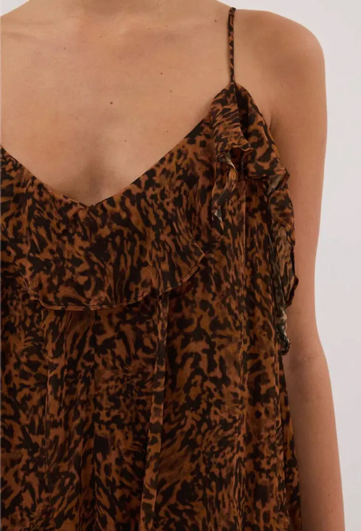 Terra Capri Rust Sleeveless Maxi Dress - Image 3