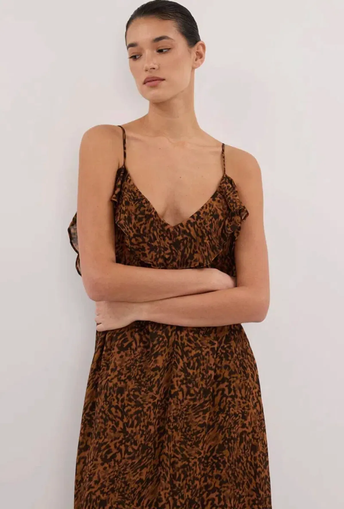 Terra Capri Rust Sleeveless Maxi Dress - Image 1