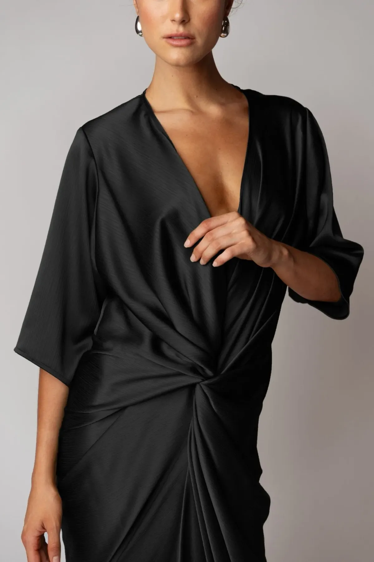 One Fell Swoop Alex Kimono-Obsidian Black Size 10 - Image 2