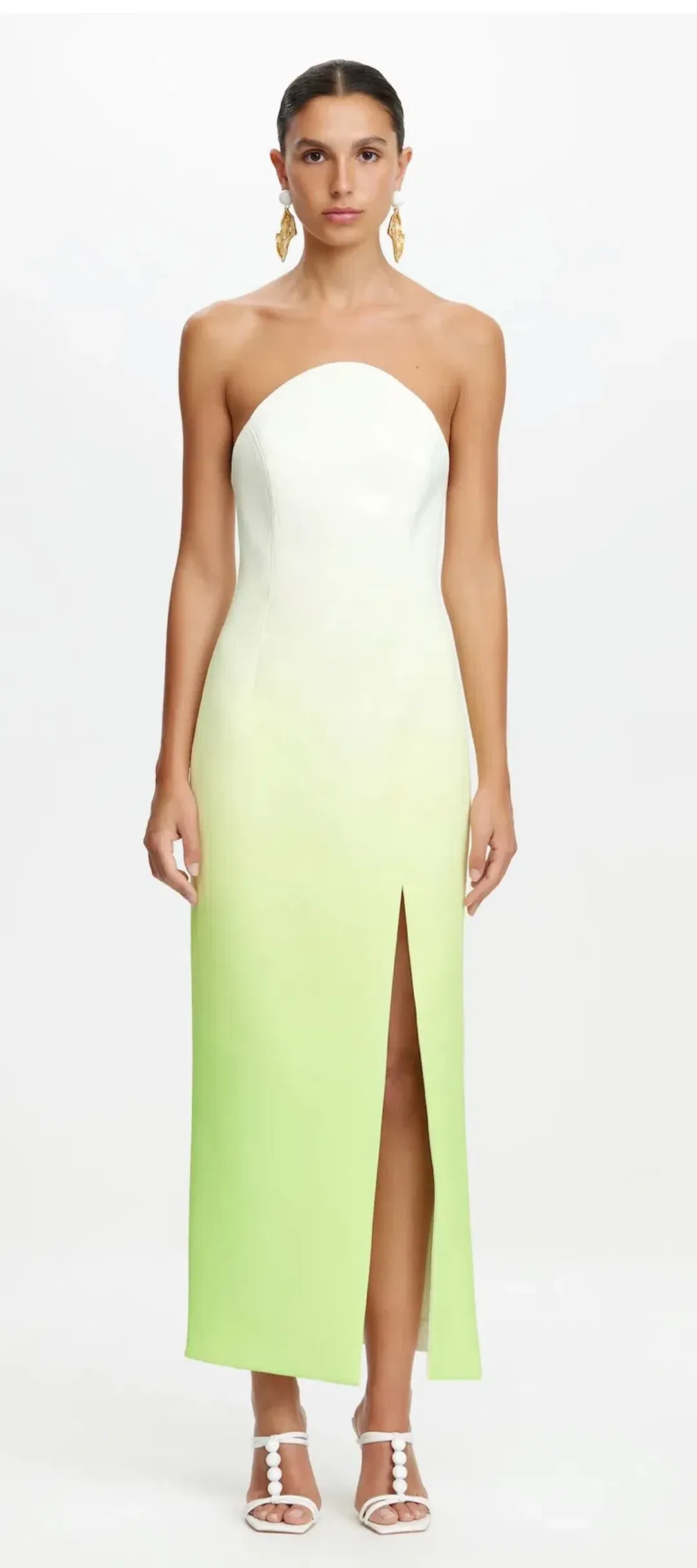 Acler Panton Midi Dress - Strapless for rent on The Volte - main image