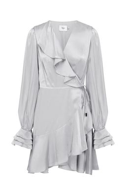 Aje Silver Long Sleeve Dress Size 6 for rent on The Volte - image 3