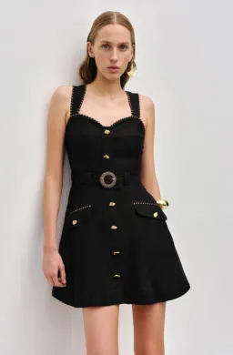 Aje Celeste Utility Black Mini Dress - 10 for rent on The Volte - image 1