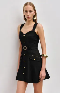 Aje Celeste Utility Black Mini Dress - 10 for rent on The Volte - image 2