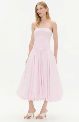 Violette Bubble Midi Dress Pink - 10 for rent on The Volte - image 1