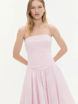 Violette Bubble Midi Dress Pink - 10 for rent on The Volte - image 2