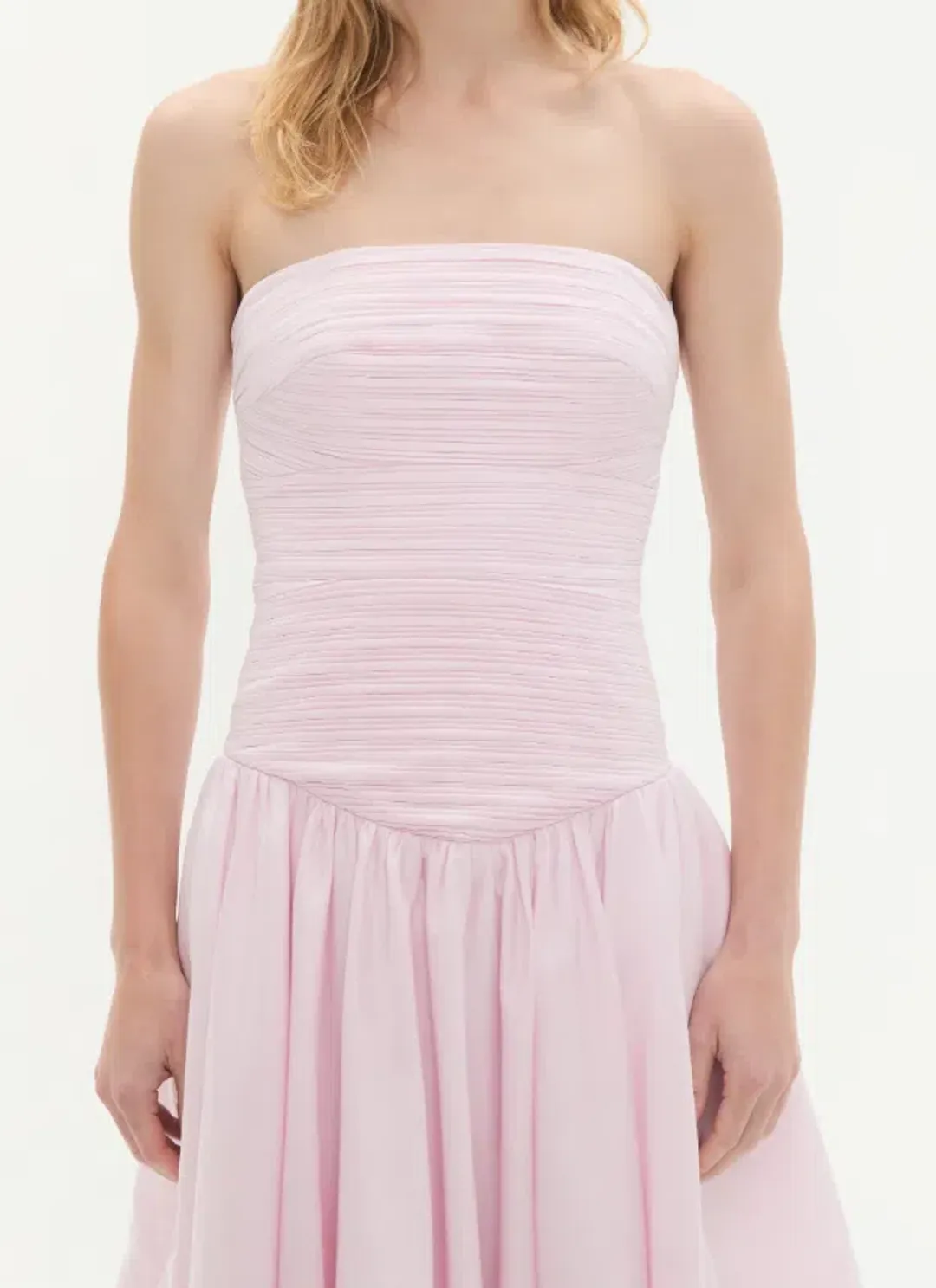 Violette Bubble Midi Dress Pink - 10 for rent on The Volte - main image