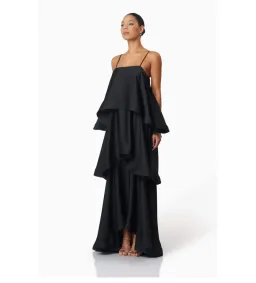 Elliatt Tilly Tiered Maxi Dress in Black Size XL/AU 14 for rent on The Volte - image 3