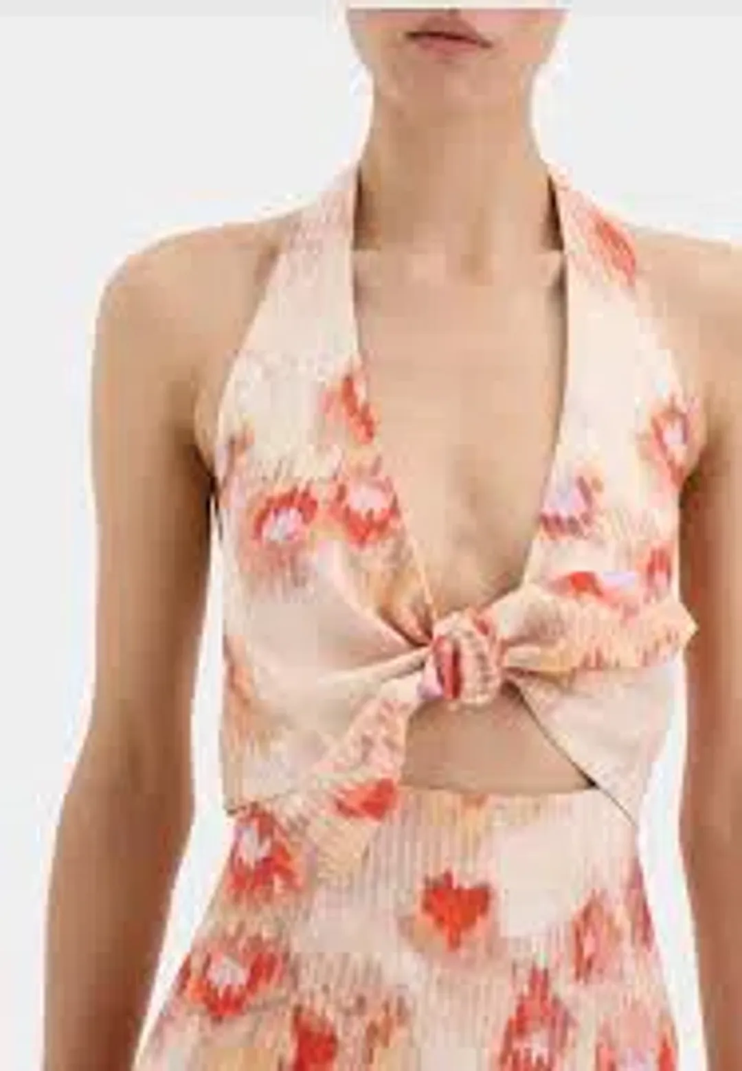 SIR The Label FIORELLA TIE MIDI DRESS size 6 for rent on The Volte - main image