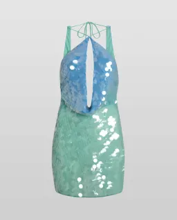 Kiki Dress Ombre Blue for rent on The Volte - image 3
