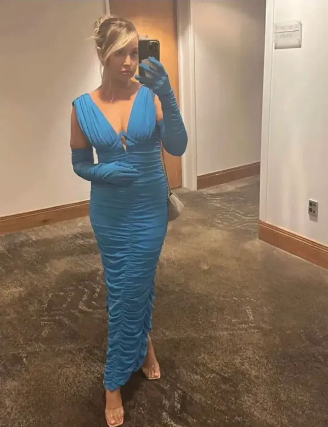 Eliya The Label Anna Dress Blue Size XS/6 for rent on The Volte - main image