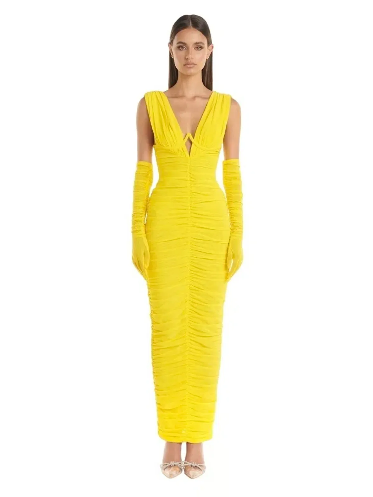 Eliya The Label Anna Dress Yellow XL/14 - Image 2