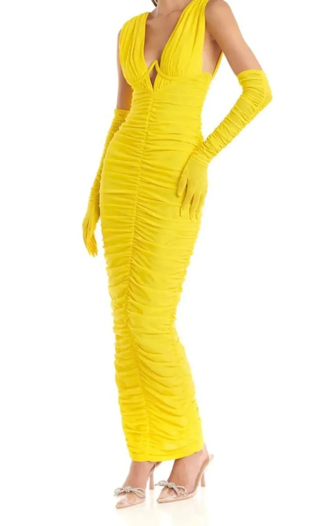 Eliya The Label Anna Dress Yellow XL/14 for rent on The Volte - main image