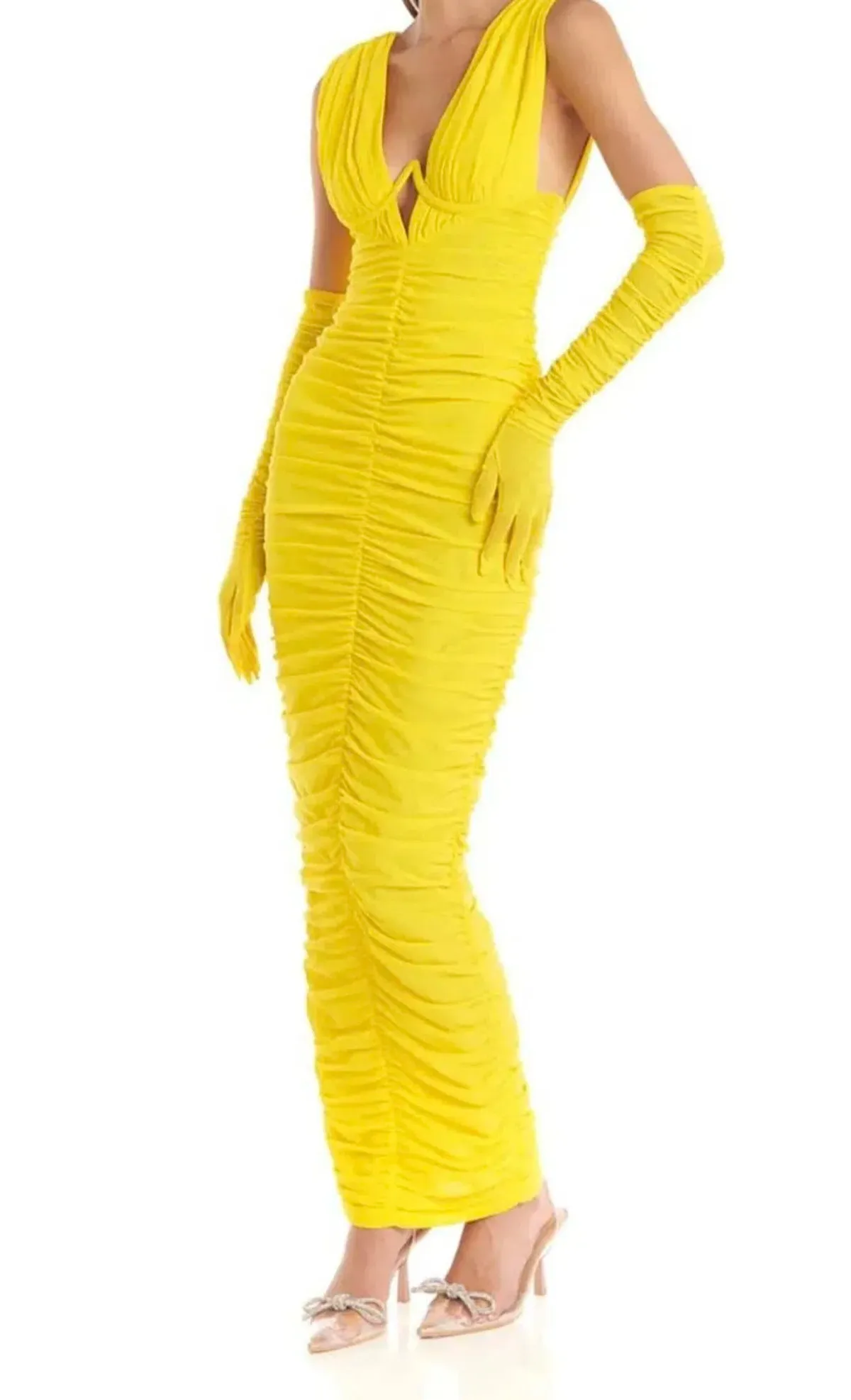 Eliya The Label Anna Dress Yellow XL/14 - Image 6