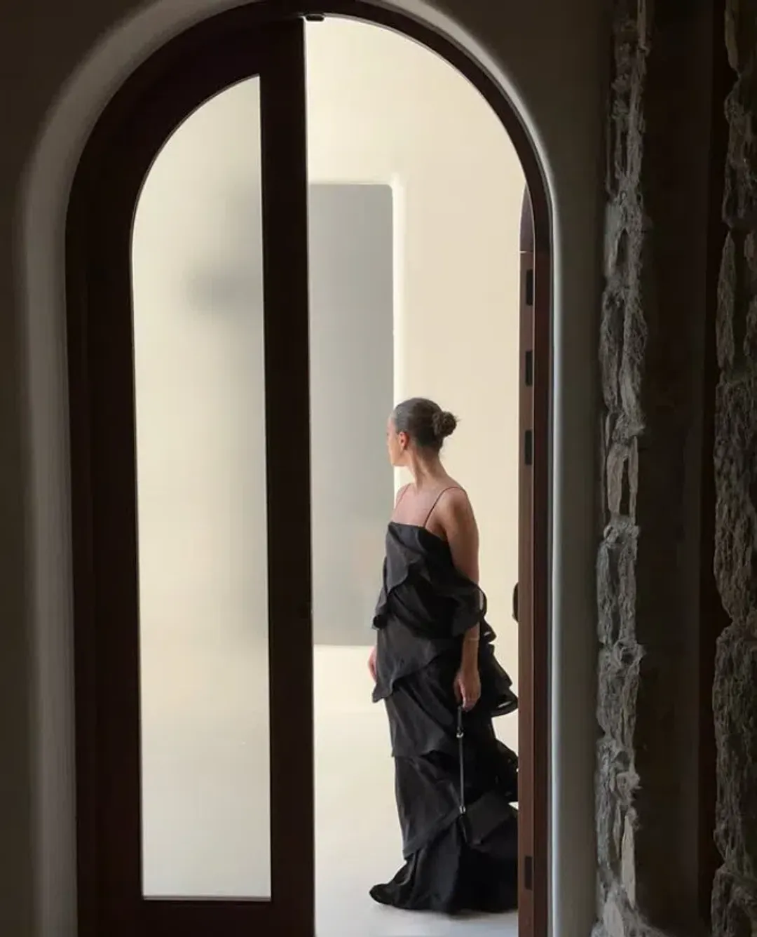 Elliatt Tilly 5 Tiered Maxi Dress in Black Size Medium - 10 AU for rent on The Volte - main image