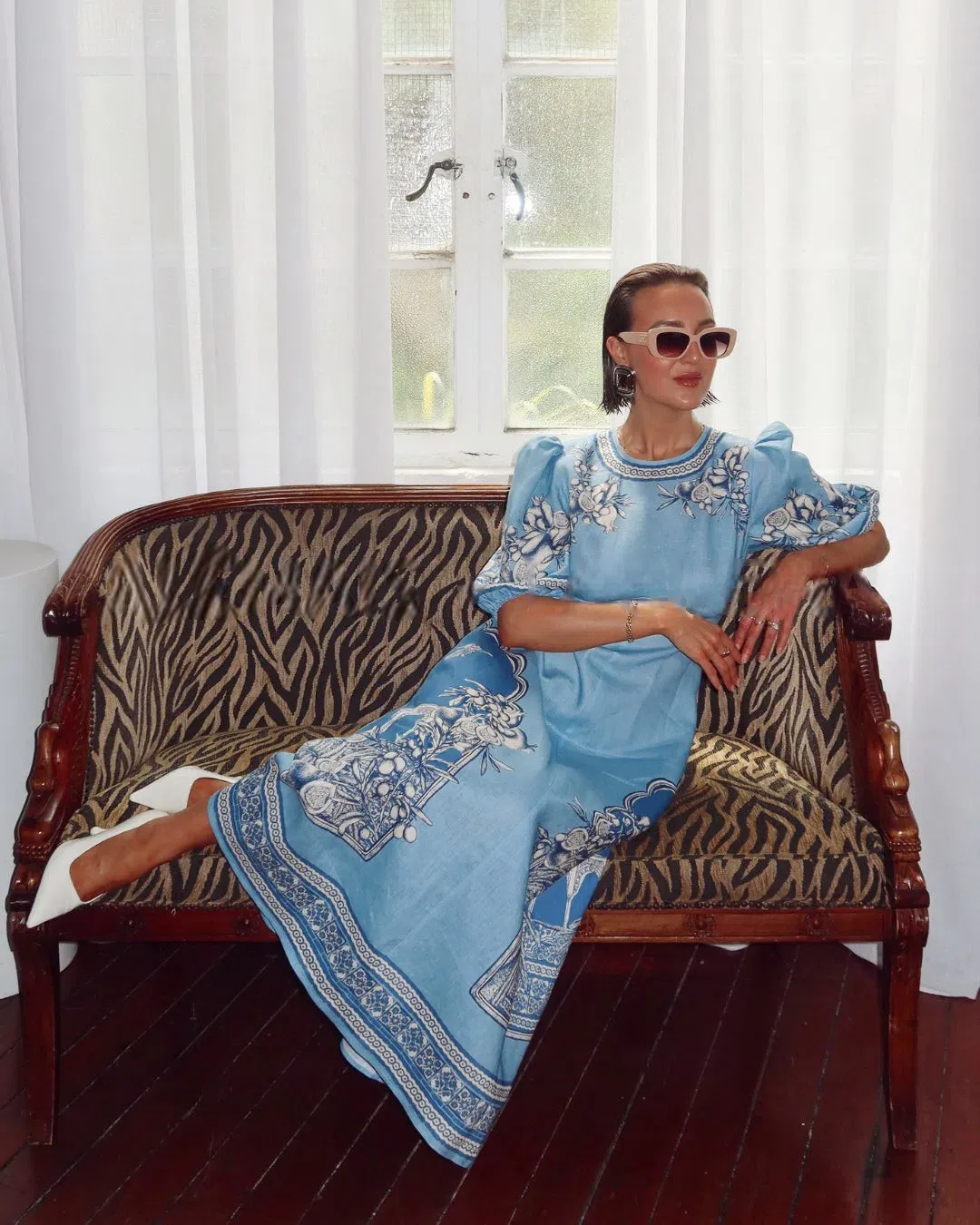 Alemais Villa Romantica Midi Dress Size 8 for rent on The Volte - main image