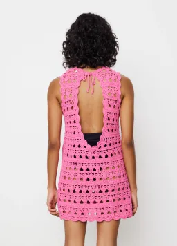 Ganni Crochet Cover Up & Bucket Hat Set Size XS for rent on The Volte - image 6