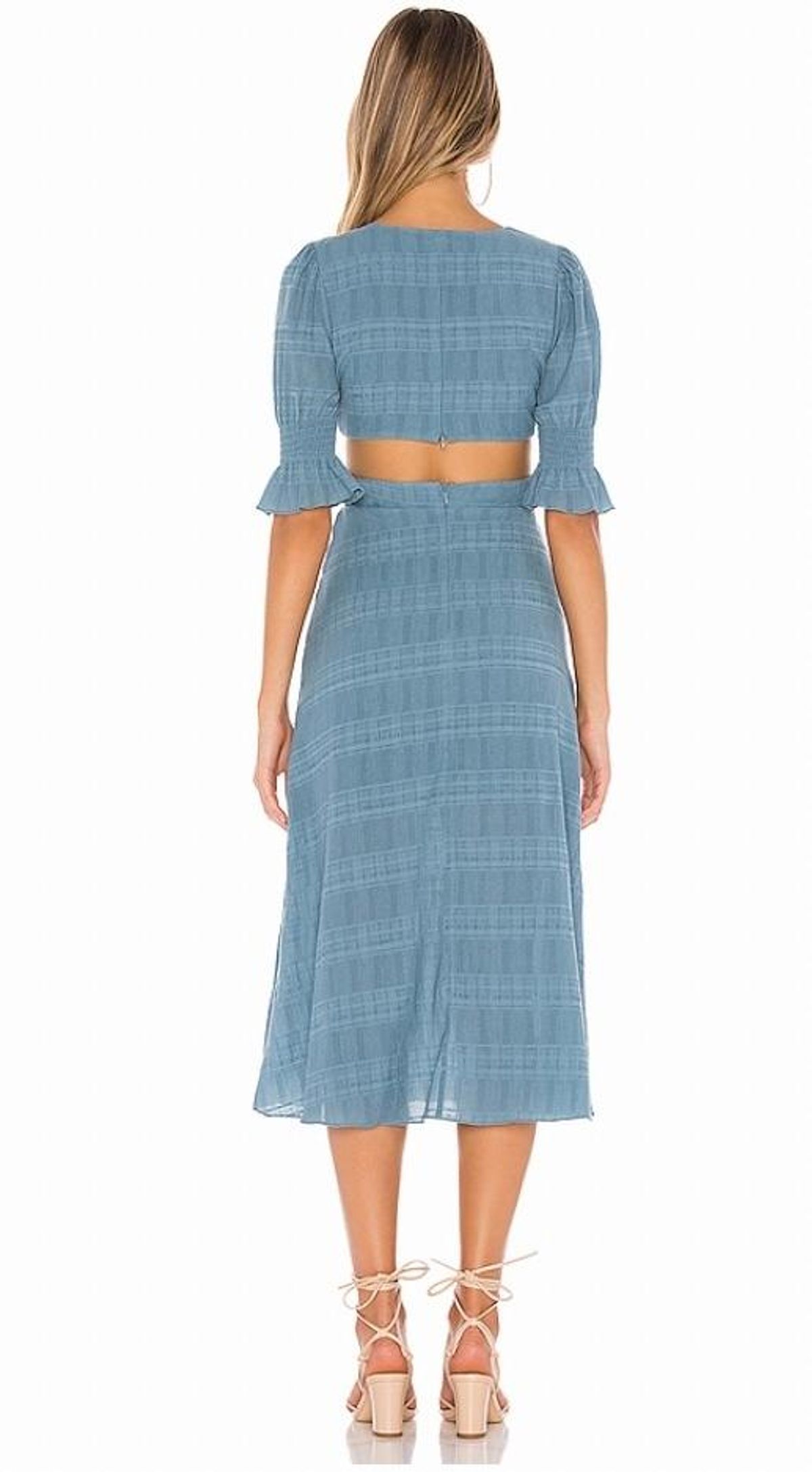 Tularosa Nanette midi Dress dusty blue size 10 - Image 2