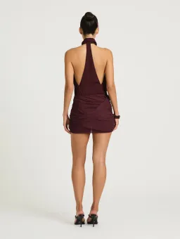 Benni Maisie Mini Dress in Plum Size 10 for rent on The Volte - image 3