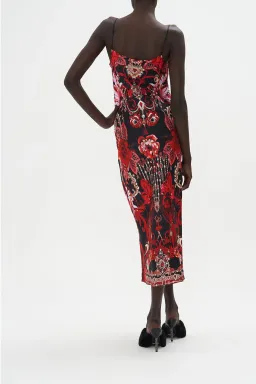 Camilla Long Bias Slip Sisterhood of the Rose Midi Dress Multi Size 12 for rent on The Volte - image 2