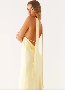 Peppermayo Alicia Satin Halter Maxi Dress for rent on The Volte - image 5
