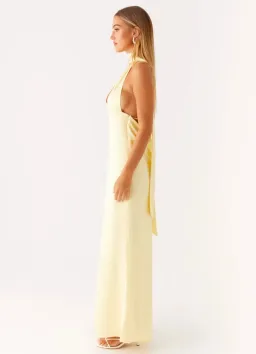 Peppermayo Alicia Satin Halter Maxi Dress for rent on The Volte - image 3