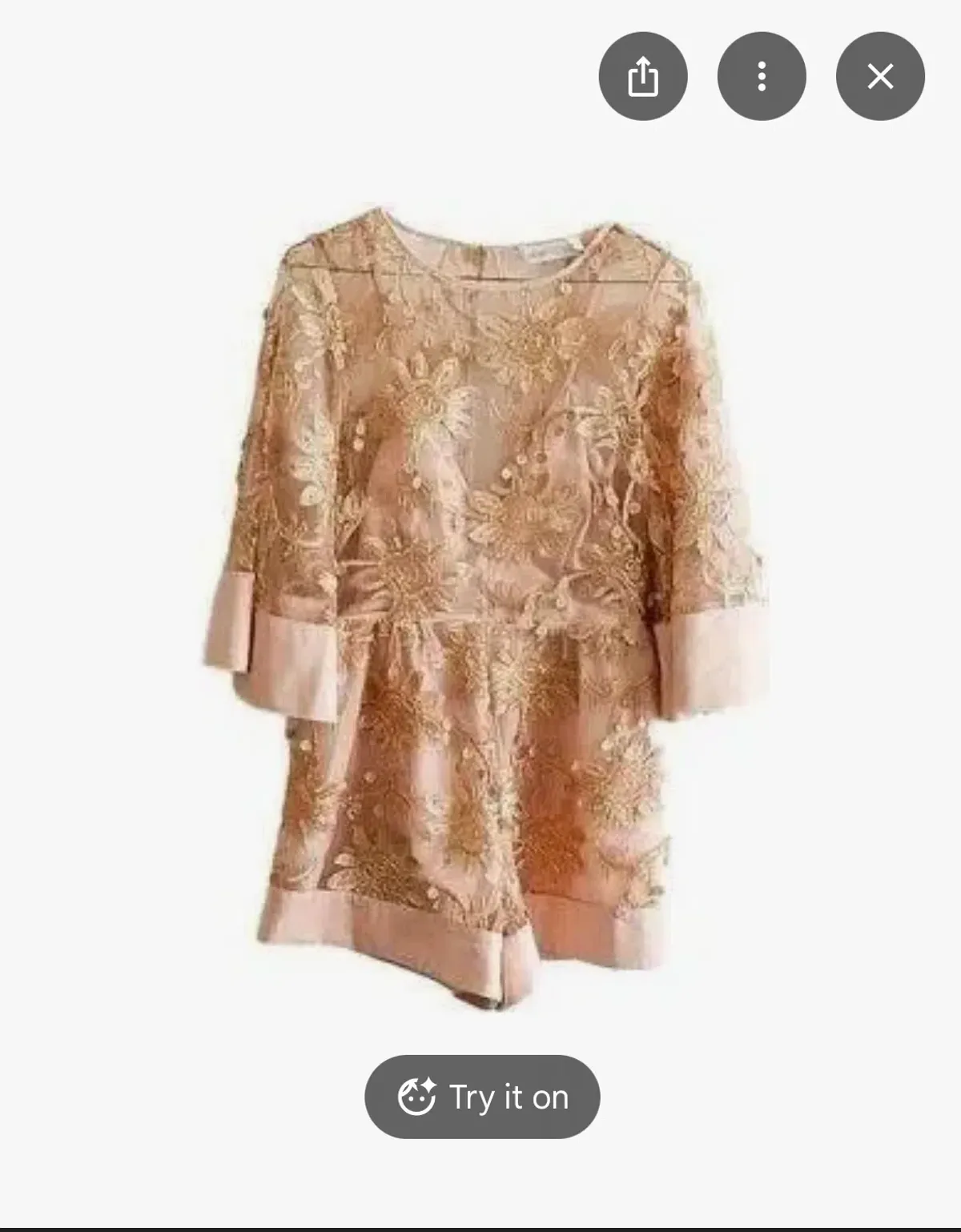 Alice McCall Playsuit RoseGold 8 - Image 1