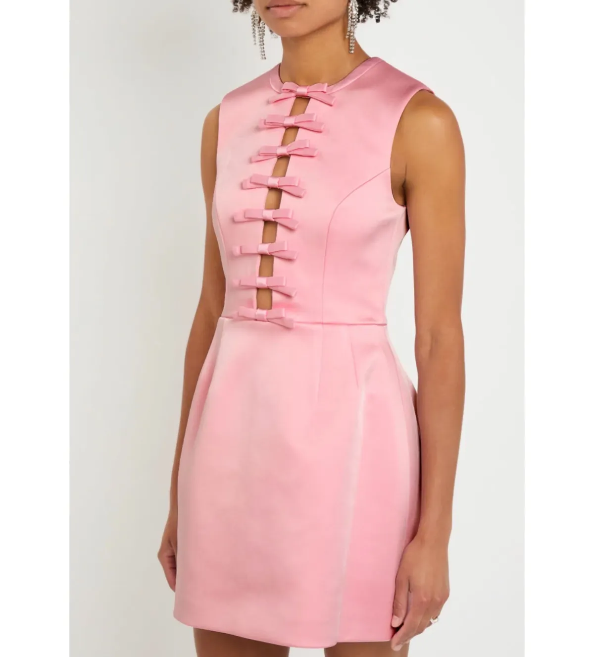 Rebecca Vallance Aymee Mini Dress Soft Pink Size 10 - Image 3