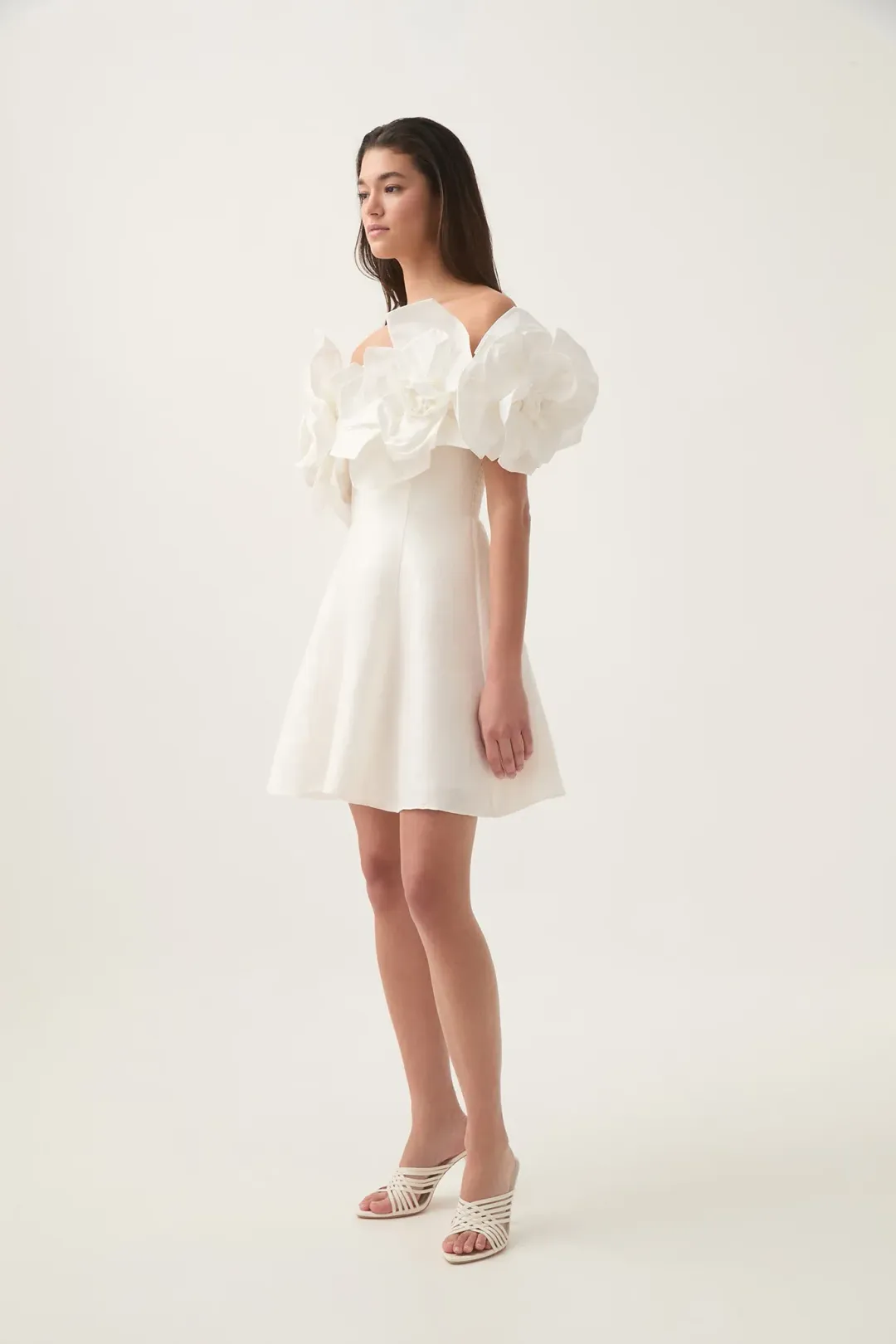 Aje Etta Mini Dress White size 14 for rent on The Volte - main image