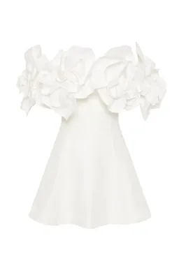 Aje Etta Mini Dress White size 14 for rent on The Volte - image 6