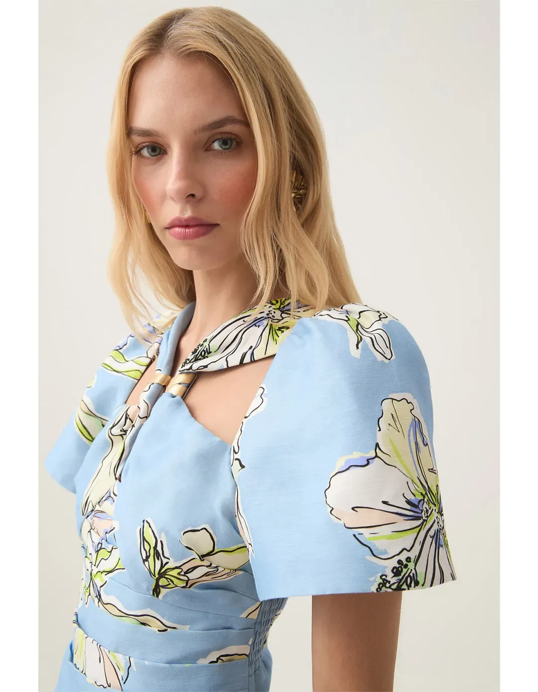 AJE PRESENCE TWISTED MINI DRESS SIZE 16 for rent on The Volte - main image